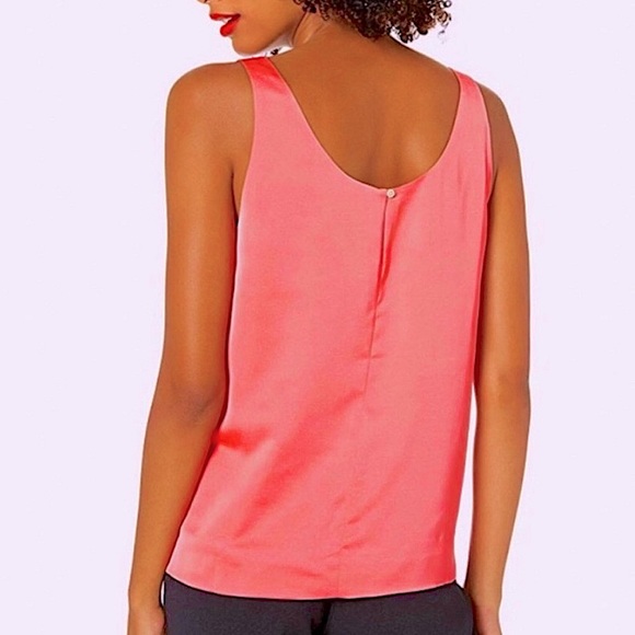 SOLD! J.Crew Satin Crepe Shell Scoopneck Tank - Picture 2 of 8